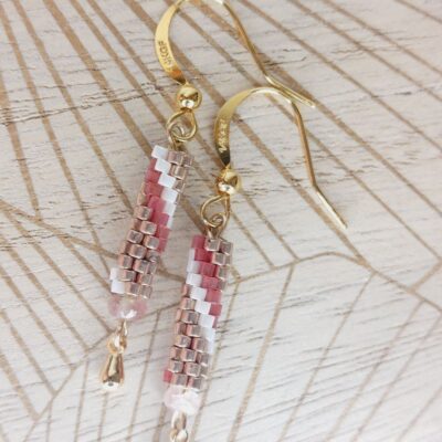 Boucles d'oreilles Miyuki - Villa Rosa