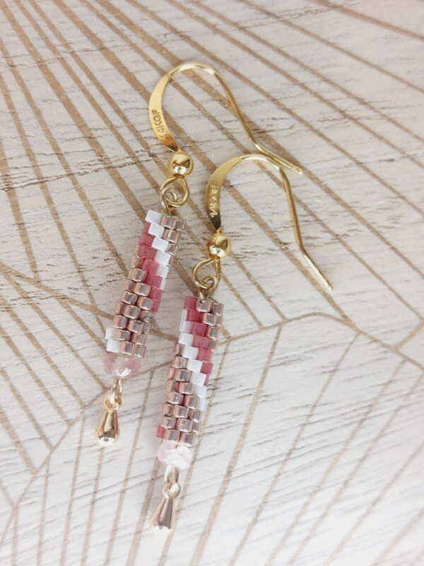 Boucles d'oreilles Miyuki - Villa Rosa