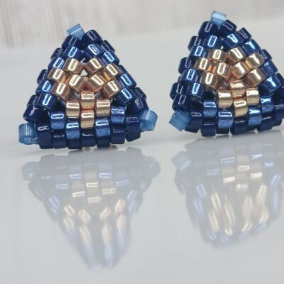 Boucles d'oreilles Miyuki 3D - Medumba