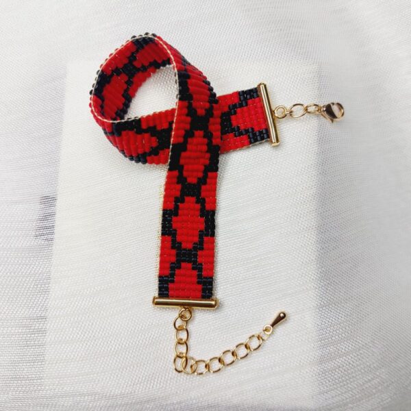 Bracelet Miyuki - Rouge de Dschang – Image 2