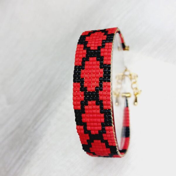 Bracelet Miyuki - Rouge de Dschang – Image 5