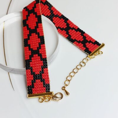 Bracelet Miyuki - Rouge de Dschang