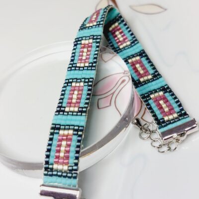Bracelet Miyuki - Le Ntem rose