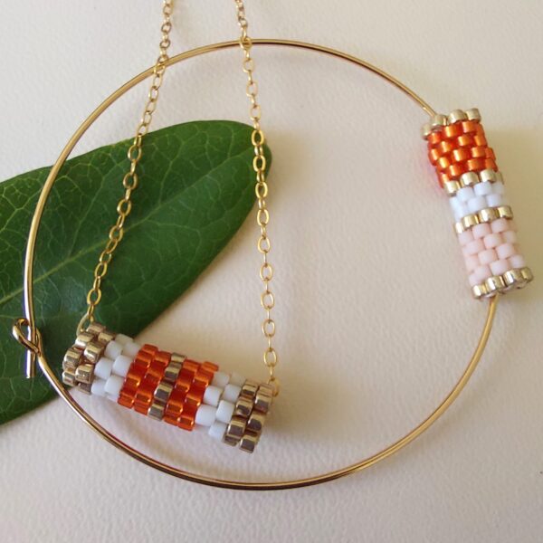 Pendentif Miyuki - Blanc Doré 13/14 perles – Image 4