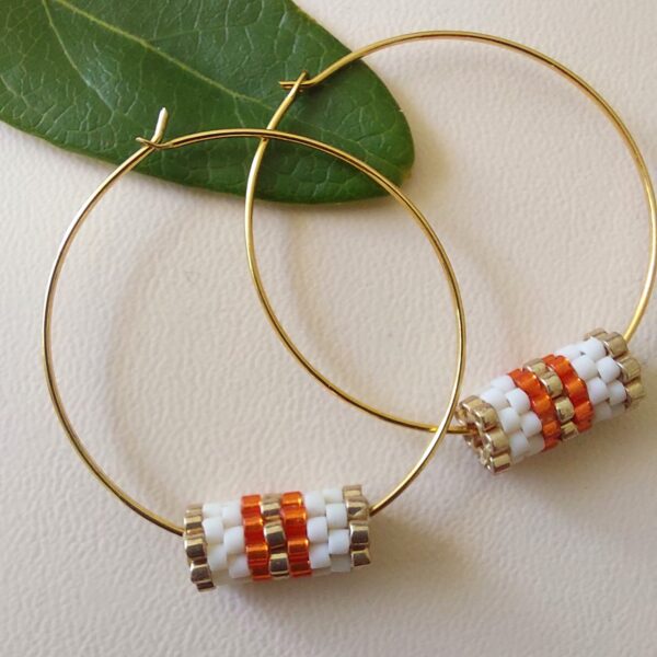 Pendentif Miyuki - NGo - Orange 9/10 perles – Image 2