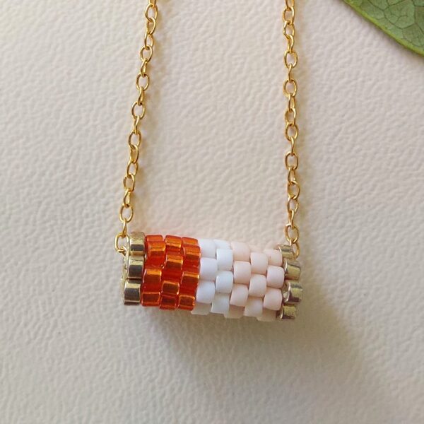Pendentif Miyuki - NGo - Orange 9/10 perles – Image 3