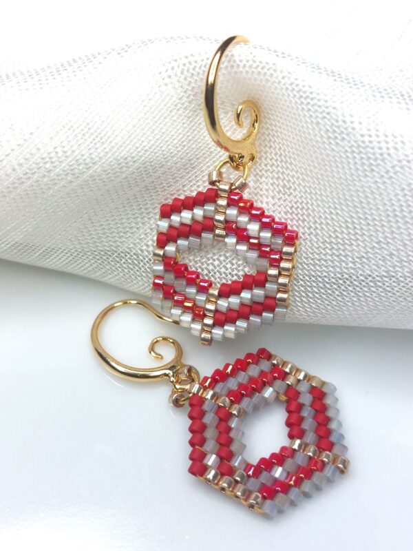 Boucles d'oreilles Miyuki - Yemba rond – Image 7