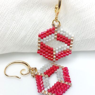 Boucles d'oreilles Miyuki - Yemba rond